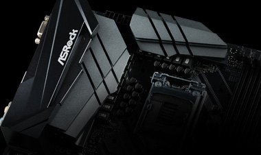 ASRock z390 motherboard's I/O armor